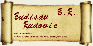 Budisav Rudović vizit kartica